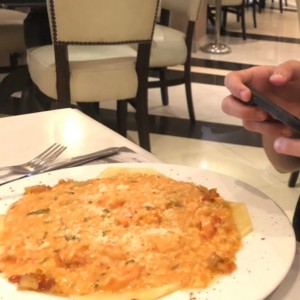 risotto con gamberi