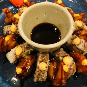 Roles Dinamita con camarones tempura
