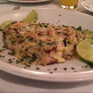 Filete de curvina gratinado