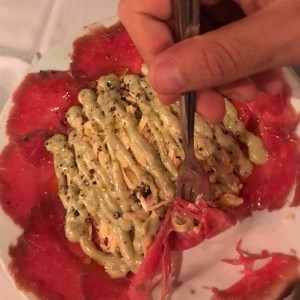 carpaccio de lomito 