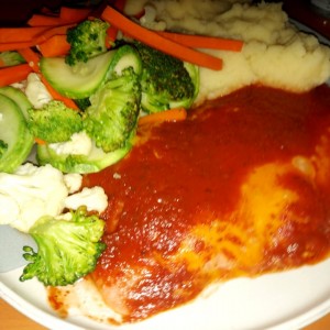 Milanesa de Pollo parmesana