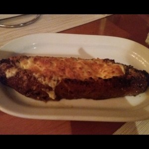 Platano gratinado al horno
