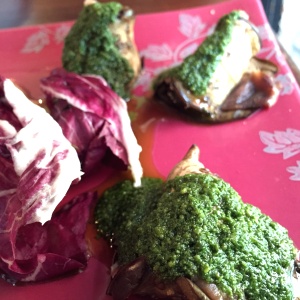 Berenjena pesto