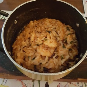 Rissoto de camarones Gamberi