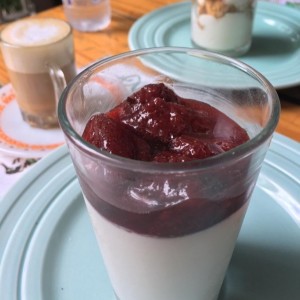 Panacotta de fresa