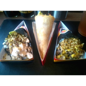 Ika-ro, Salmon Latino, Kani Crunch, 
