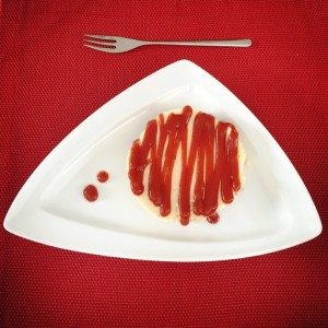 Cheesecake con mermelada de guayaba