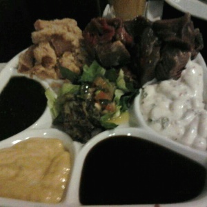 Fondue de carne y pollo empanizado 