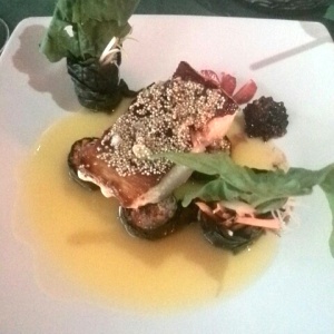 Pescado en salsa de mandarina 