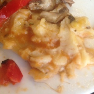 pizza vegetariana cruda
