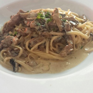 Pasta triptico de hongos... Yummy