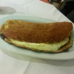 Cachapa con queso de mano
