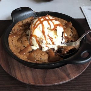 galleta chip con helado
