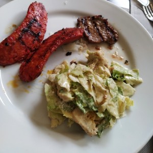 Bife de Chorizo + cesar + chorizo
