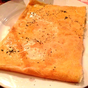 Crepe Jambon cru - Fromage (jamon serrano - queso gouda)
