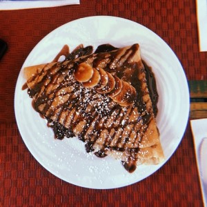 Crepe de banana y nutella