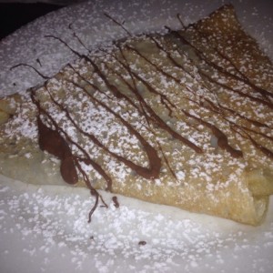 crepe de chocolate con avellanas