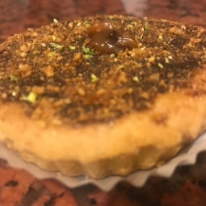 tartaleta de chocolate con merey