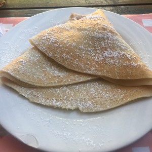 crepe de cambur y chocolate