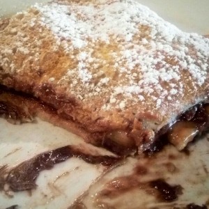 Crepe de banana y chocolate