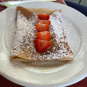 Crêpe de Nutella y fresas 
