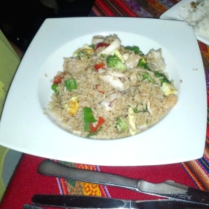 Chaufa con Mariscos