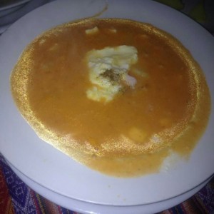 Medio Chupe de Camarones, Excelente 