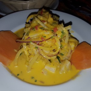ceviche en salsa amarilla