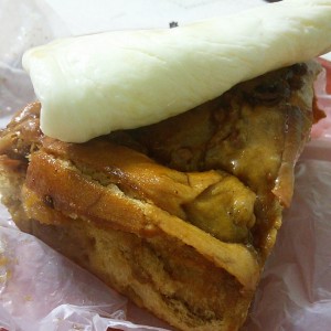 golfeado con queso