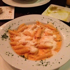 Penne alla vodka e gamberi