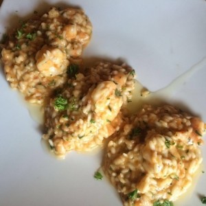 Rissotto de langostinos