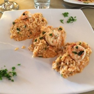 rissoto de langostinos