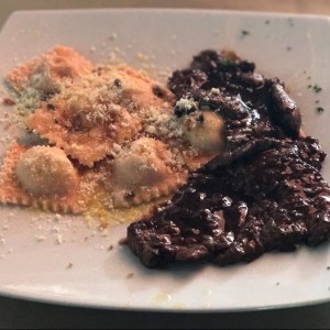 tortelonis de auyama y solomo