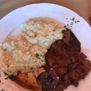Rissoto queso Roquefor con lomito