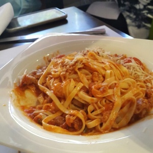 Linguinis a la ciciliana