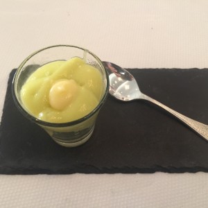 Sorbet de Mandarina con Espuma de Agucate