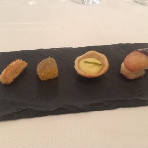 Mini Dulces para el Cafe (churro, gomita de limon, pie de limon, magdalena)