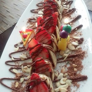 con cambures y fresas
