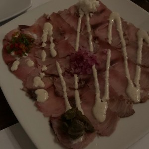 carpaccio de pez espada 