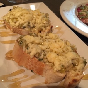 Bruschetta de ajoporro