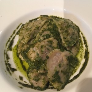 Raviolis al pesto