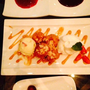 Postre: Banana Tempura 