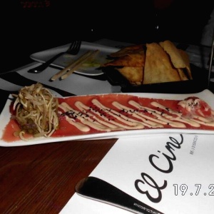 Carpaccio de lomito.
