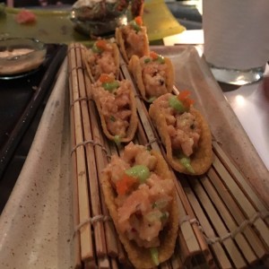 mini tacos salmon, tremendo