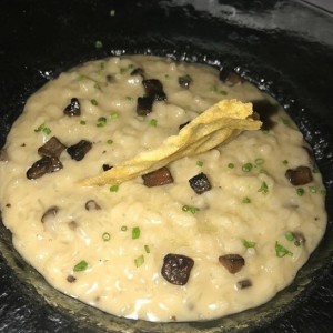 risotto de hongos y trufas