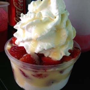 Fresas con crema