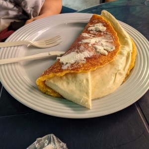 Cachapa mediana con queso