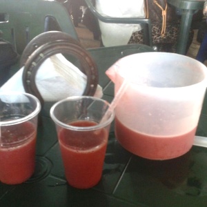 Jugo o compota de fresa? Divino