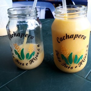 jugo de parchita y guapa (guanaba con parchita)