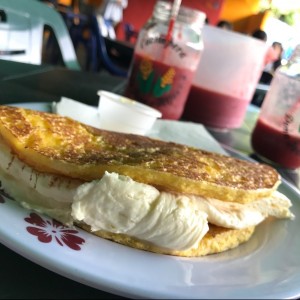 Cachapa con doble queso